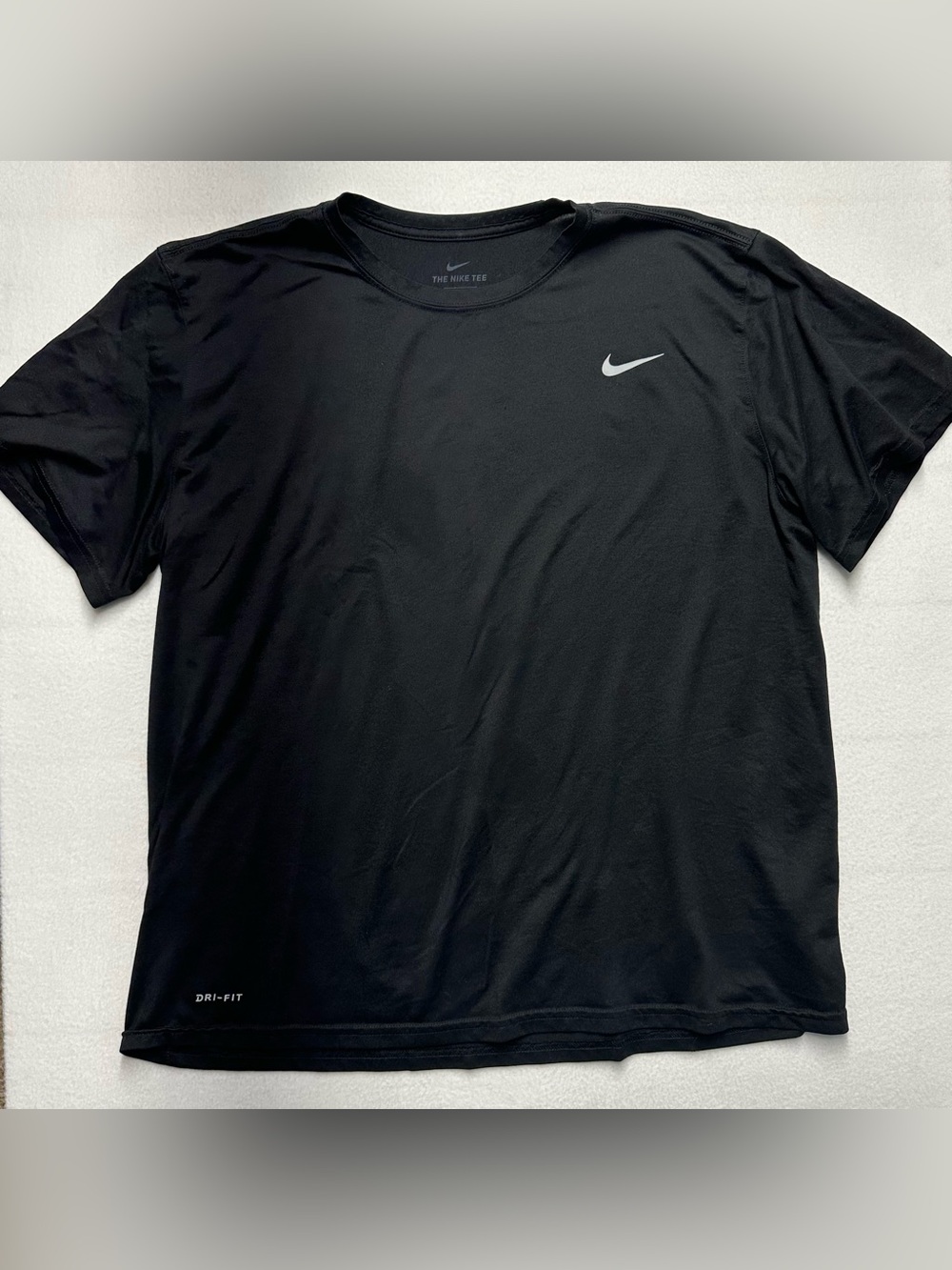 Nike Dri‑Fit Black Tee Men’s XXL Performance Athletic Training Shirt
